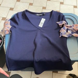 Cute navy blue blouse